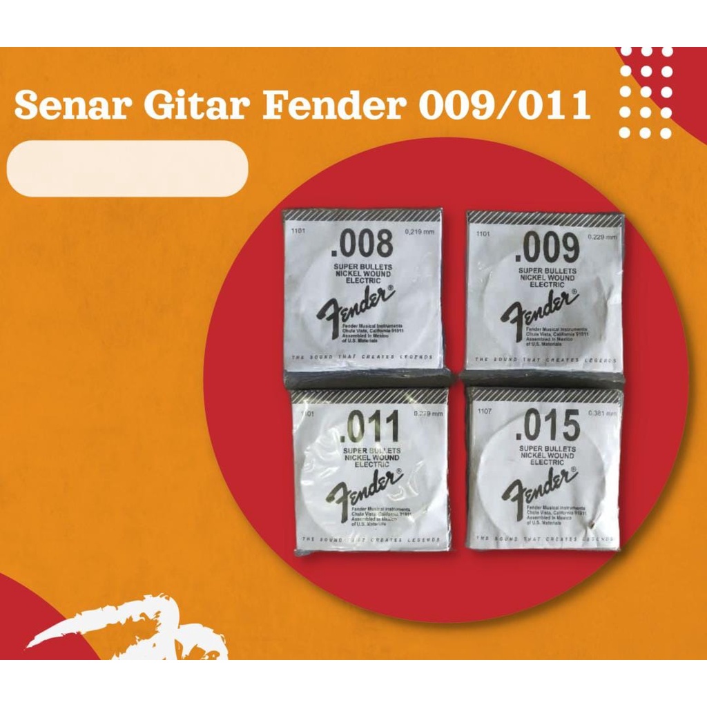 Senar Gitar Elektrik Fender Senar Gitar Fender