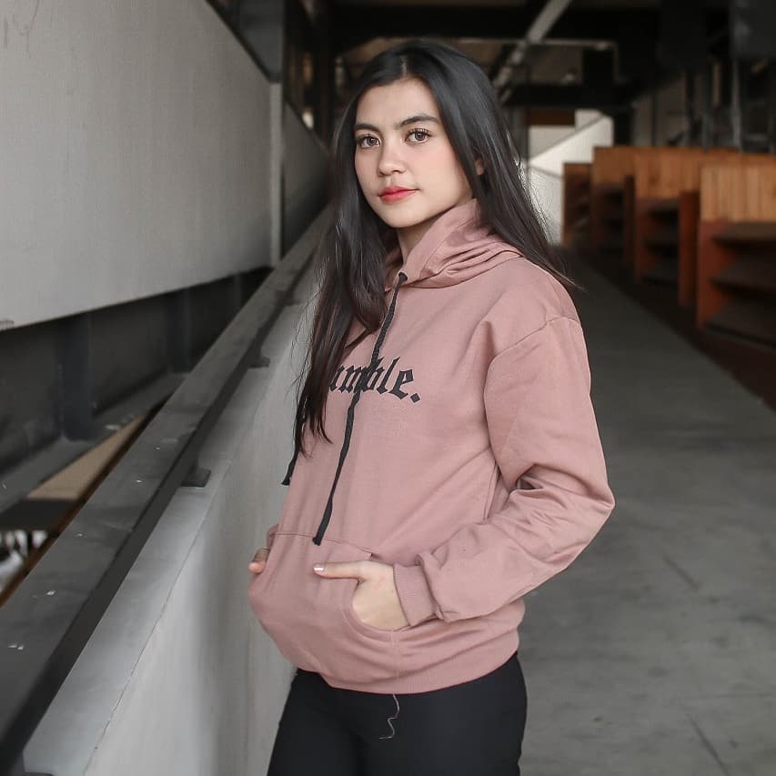 Sweater Hoodie Wanita Partpart Sweater Fleece Terlaris-1
