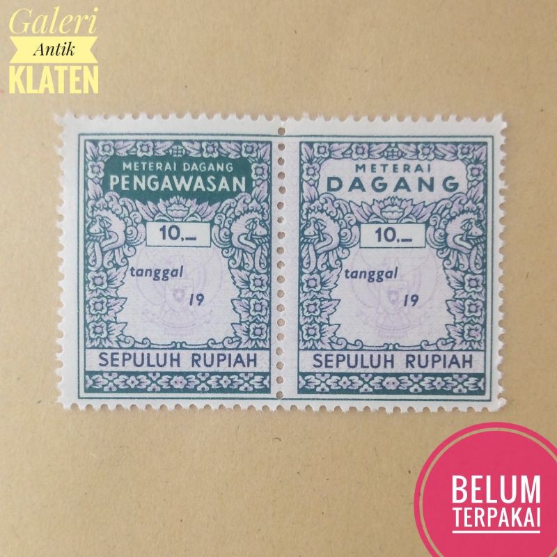 

(2pcs) Set materai Dagang Pengawasan tempel matrai rupiah tahun 1960 1965 matrai Lama kuno meterai 1962 1961 1963 1964 1967 1970 1966 1968 1969