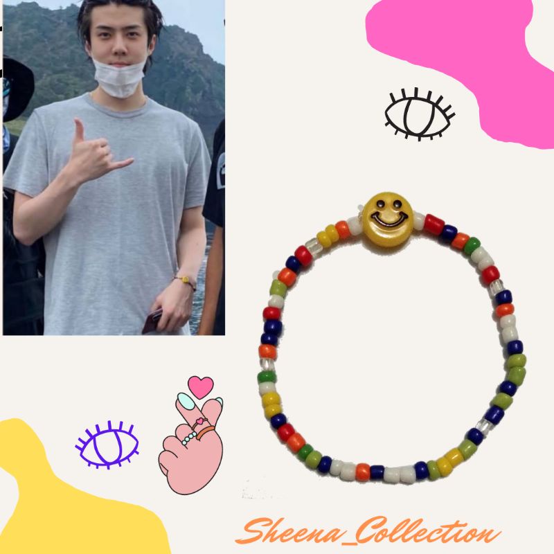 GELANG MANIK STYLE SEHUN EXO (GELANG K-POP)