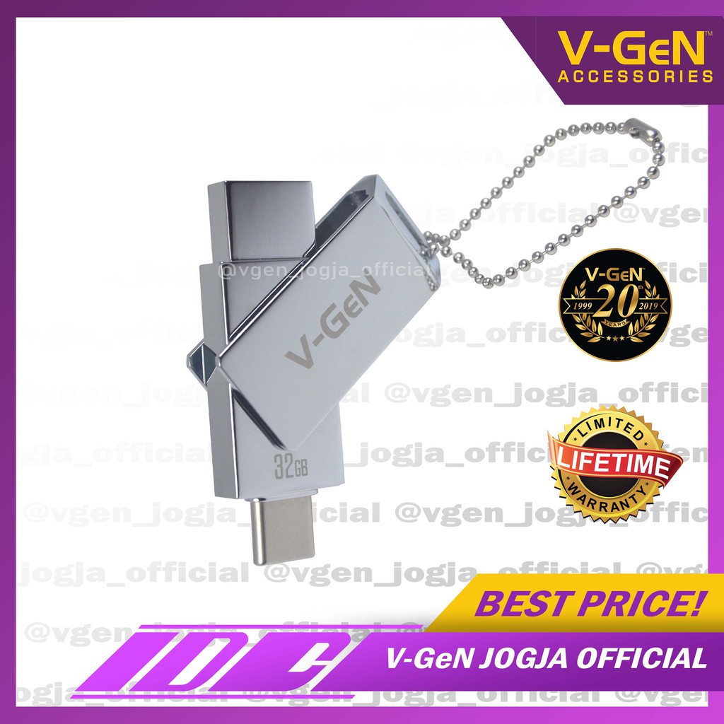 OTG FLASHDRIVE V-GEN 16GB - 256GB (USB OTG VGEN TYPE-C)