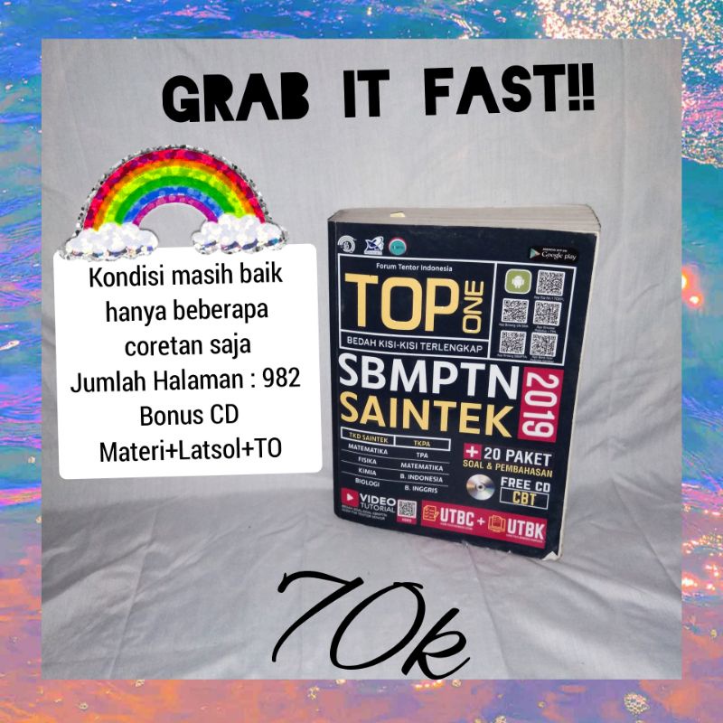 

BUKU SBMPTN/UTBK SAINTEK & TPS bekas