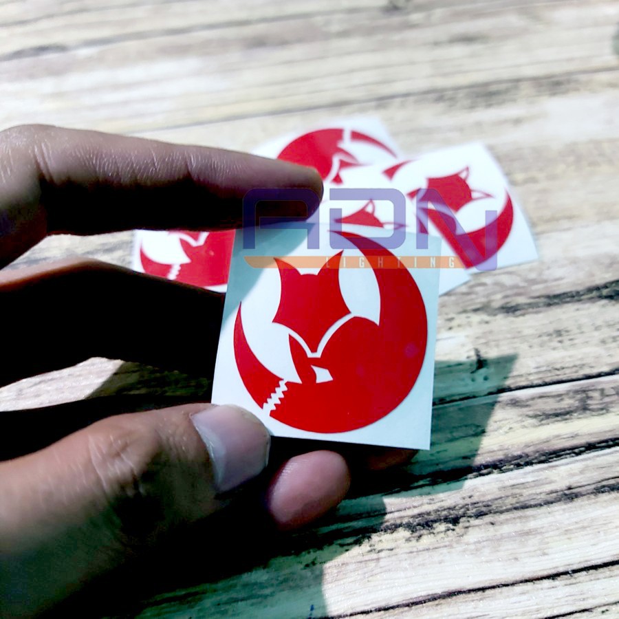 CUTTING STICKER LOGO WHITEFOX PROJECT 3,5 cm