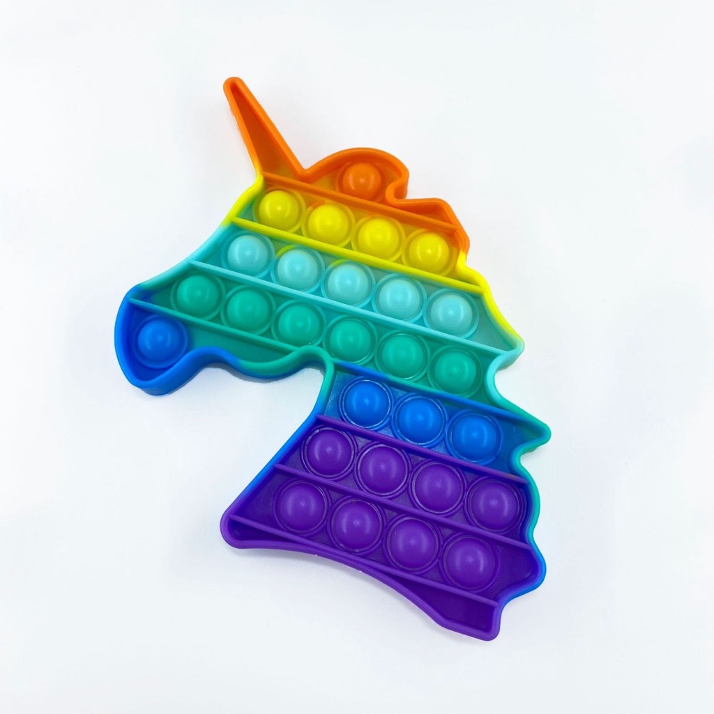 New Fidget Push Pop It Mainan Anak - Mainan Popit Murah Rainbow Pop it-UNICORN BIG