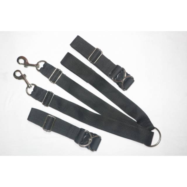 tali tuntun dobel anjing besar + kalung kuat