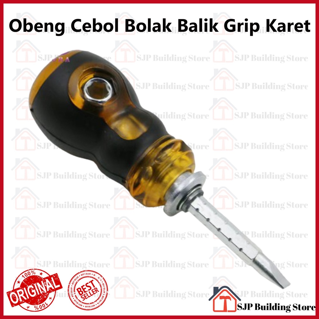 Obeng Screwdriver Cebol Bolak Balik ( +/- ) WOCT