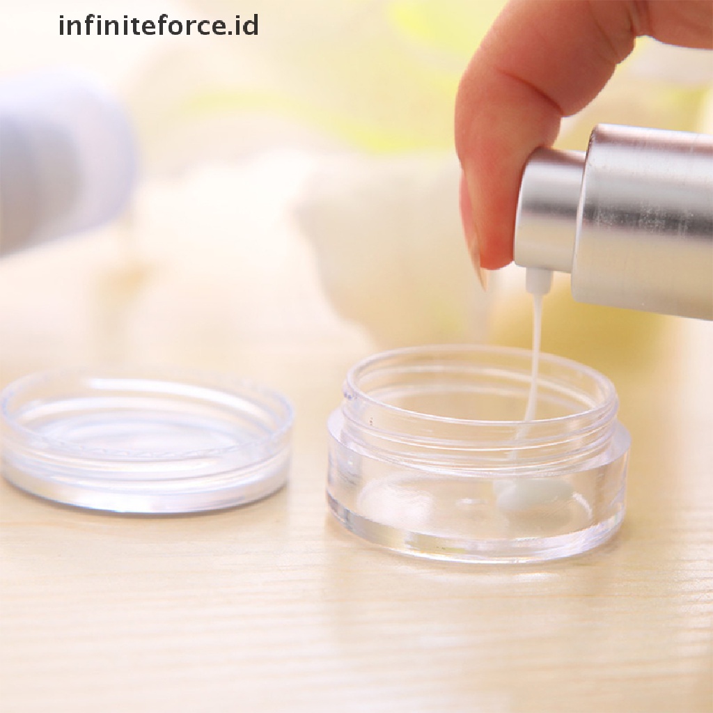 (Infiniteforce.Id) 50pcs / Set Toples Mini Transparan Untuk Krim / Kosmetik / Makeup