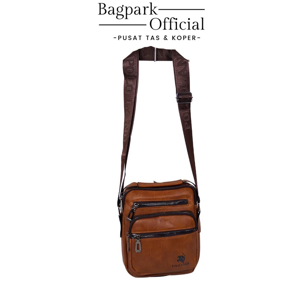 Tas Selempang Pria Polo Land Kulit Import Tas Kerja Pria Tas Santai Pria Tas Selempang Acara Formal Motif Simple Kekinian