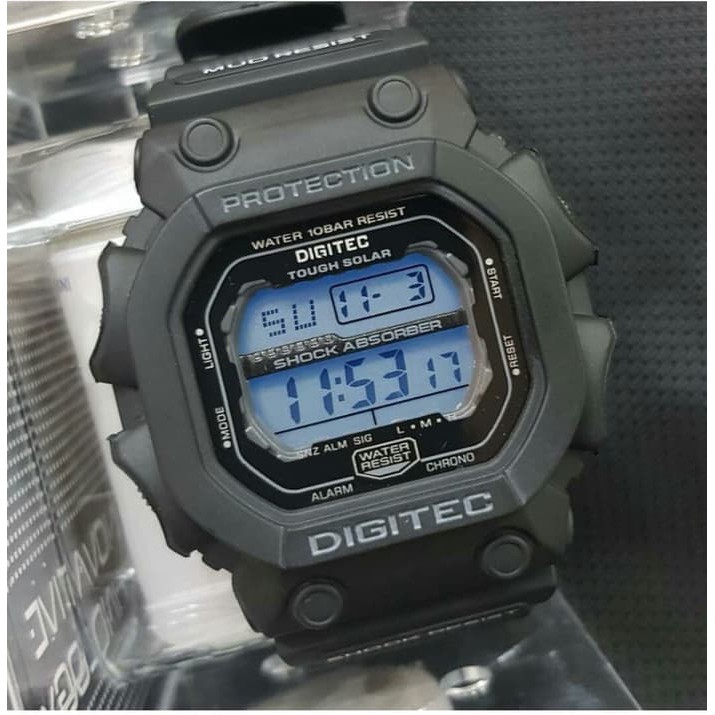 JAM TANGAN PRIA DIGITEC GX MONSTER ORI ANTI AIR (ADA 4 WARNA) - I BLACK GREY