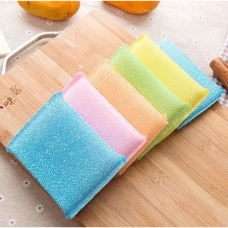 ISI 5 PCS SPONS BANTAL/SPONS CUCI PIRING/SPONGE CLEANING PAD