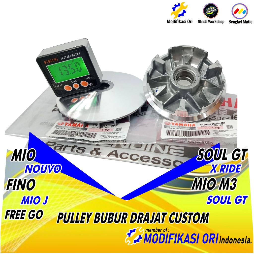 Pulley Bubut Rumah Roller Bubut Mio M3 Rumah Roller Mio J Rumah Roller Fino Original Yamaha Shopee Indonesia