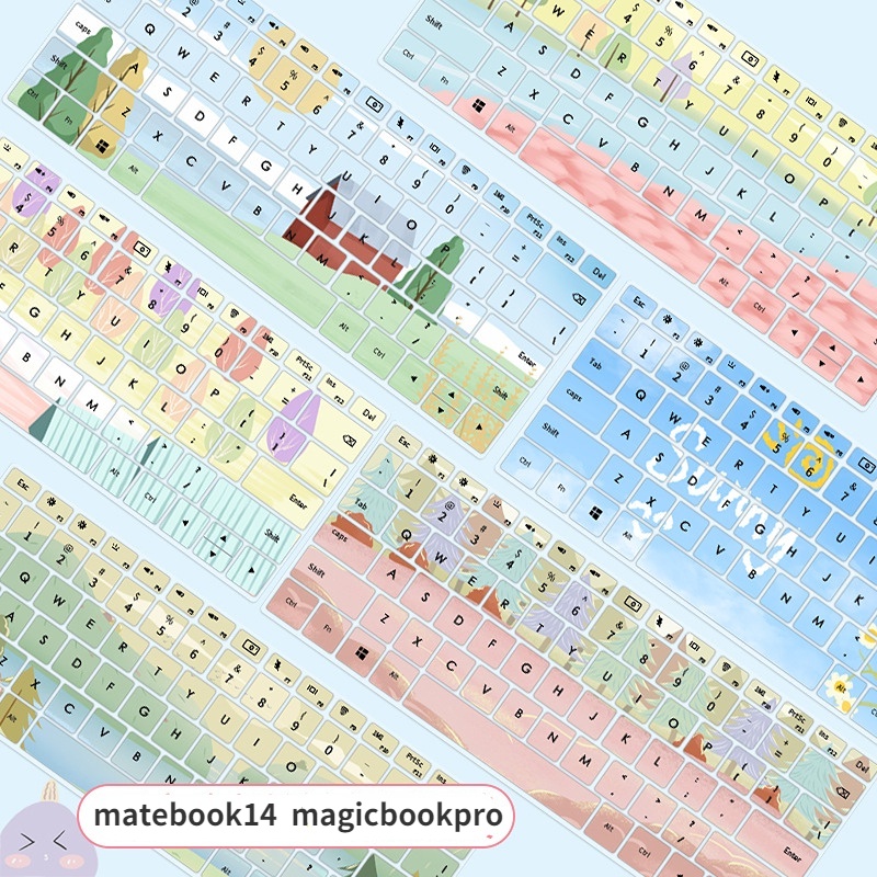 Film Pelindung Debu Motif Kartun Bunga Untuk Huawei Matebook 14 13.9 Inch Magicbook Pro