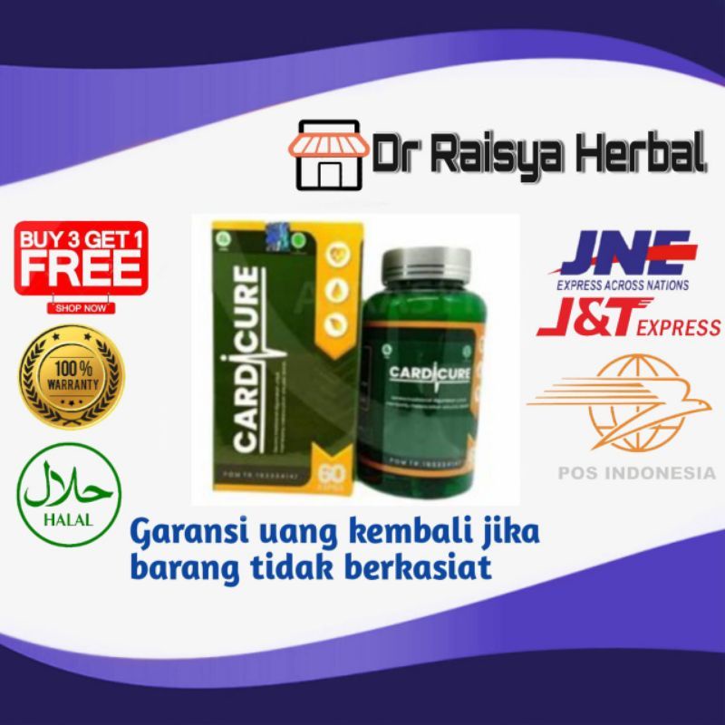 Cardicure Original Obat Darah Tinggi Kolesterol Jantung Koroner Herbal
