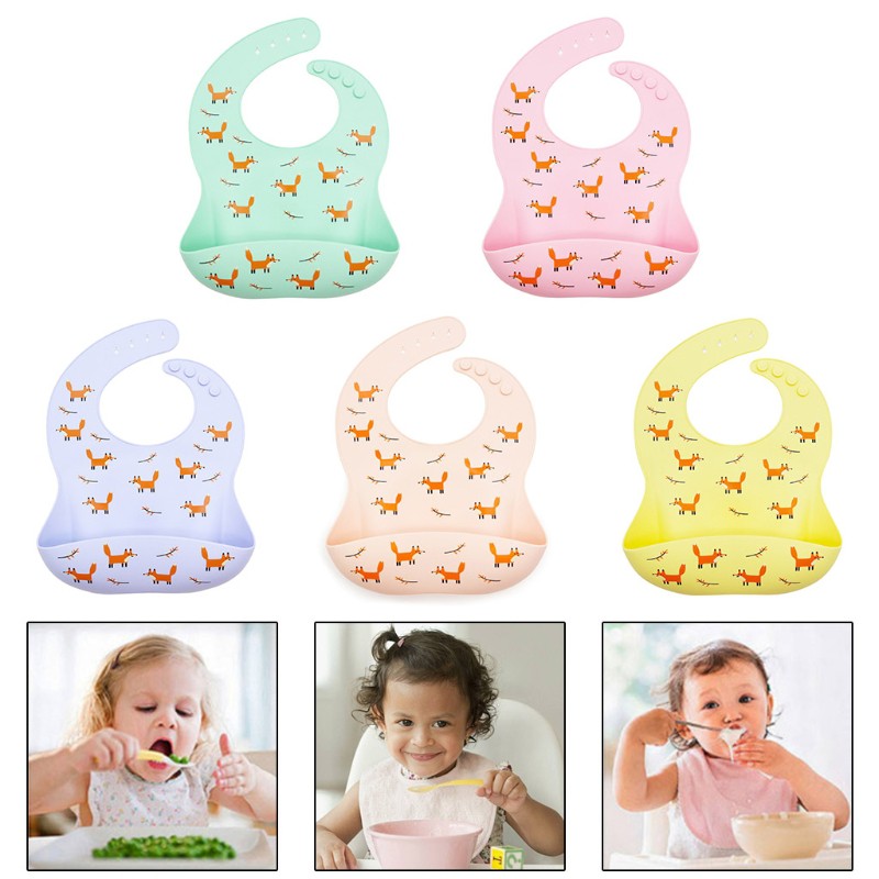 Mary Mary Babys Celemek Makan Bayi Newborn Bahan Silikon Bpa Free Anti Air