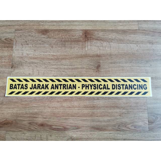 

Sticker jarak antrian / social disctancing uk 6,5x50cm