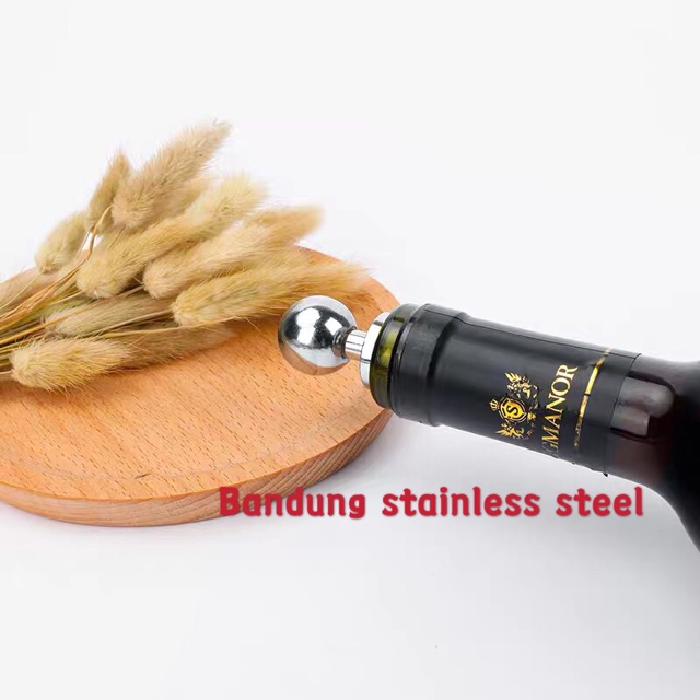 Red wine bottle stopper tutup botol wine whiskey wine cap stainless