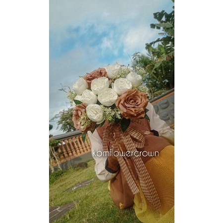 Buket Bunga Pernikahan / Wedding Bouquet Peony / Bunga Tangan Pengantin