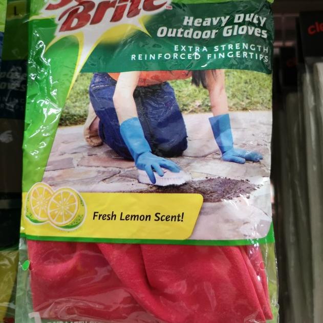 ◘ Scotch Brite ID 84 ID84 SARUNG TANGAN OUT LATEX DOOR GLOVES 3M ID-84 - Merah L ▲