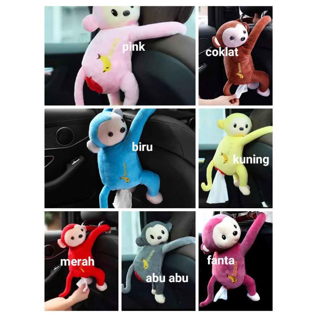 Kotak Tisu Boneka Monkey / tempat tissue