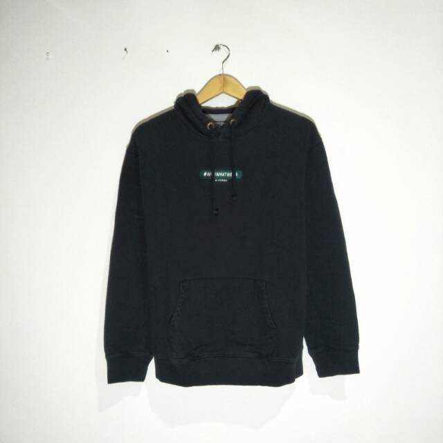 Jaket Hoodie WHO AU hitam vintage original ziphoodie