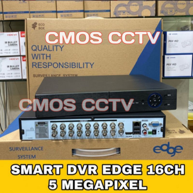 DVR EDGE 16 CHANNEL 5MP FULL HD 2560P 6 IN 1 / SMART DVR EDGE