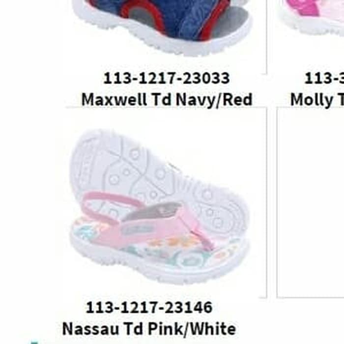 sepatu sandal Anak Toezone Toddler nassau td pink white / navy pink q2