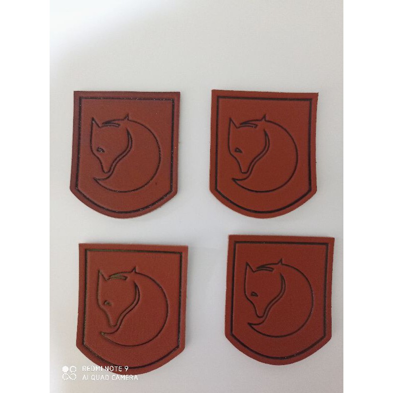 Patch Fjallraven patch bahan kulit sintetis patch embosh ukuran 6x5 cm