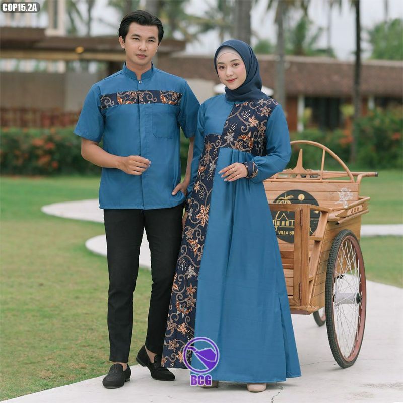 Batik Couple //M.L.XL.XXL Sarimbit Batik Hem Koko Katun Exlusive • Seragaman