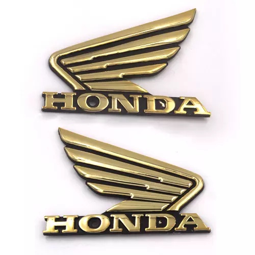 Emblem Sayap Honda 3D Stiker Wing Timbul Astrea Variasi 2 Pcs Satu Set Logo Wings Sepasang Kanan Dan Kiri Full Crome Croom Sticker Badge Chrome Vario Beat Straight Plate Lurus Motor Tebal Kaku Termurah Gold Silver Color 150 Kualitas Terbaik Murah Cutting