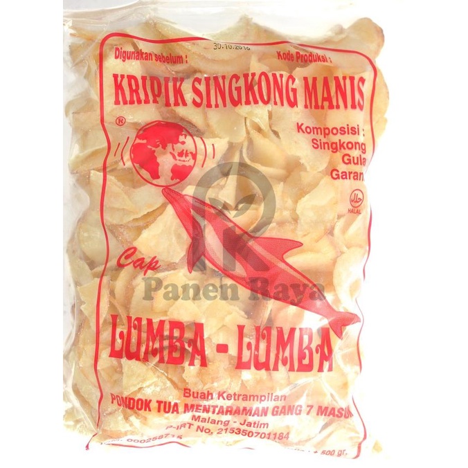 

Keripik Singkong Malang Lumba Lumba Besar Kripik Manis / Asin