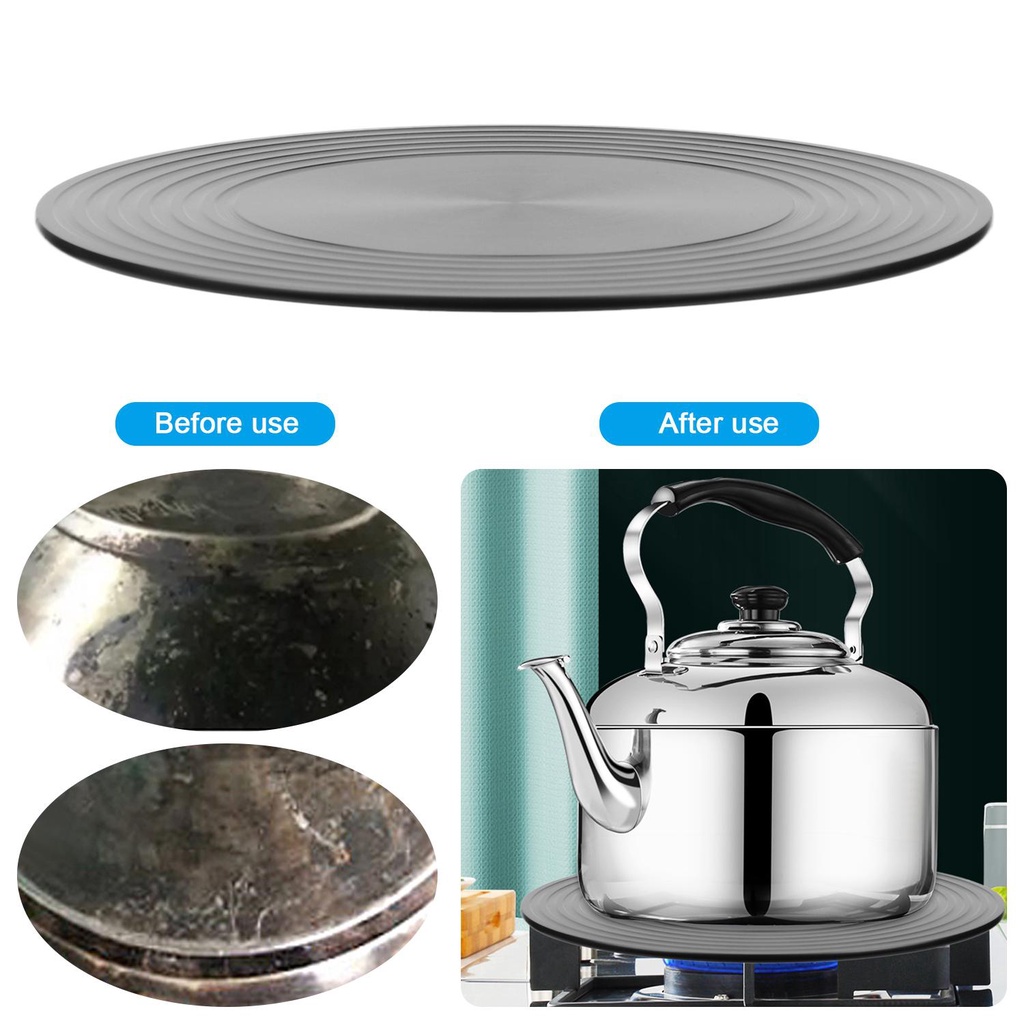 Solighter Heat Diffuser Rumah Dapur Cepat Defrosting Tray Perlindungan Panci Kompor Gas
