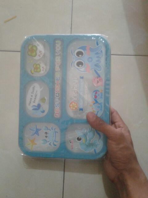 Kotak Makan / Lunch Box Yooyee /yishiyi 5 Sekat Anti Tumpah