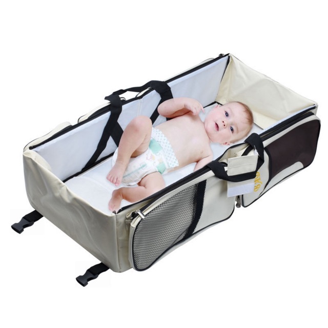 WRF10 Tas Lipat Baby Travel Bed and Diaper Bag FoldableTas Bayi Diskon Murah Impor TKM