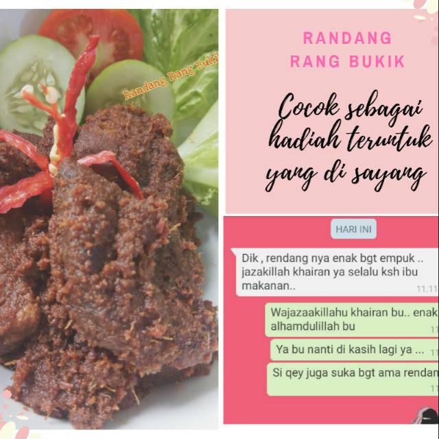 

Rendang Kering Pedas Sedang Mantulll