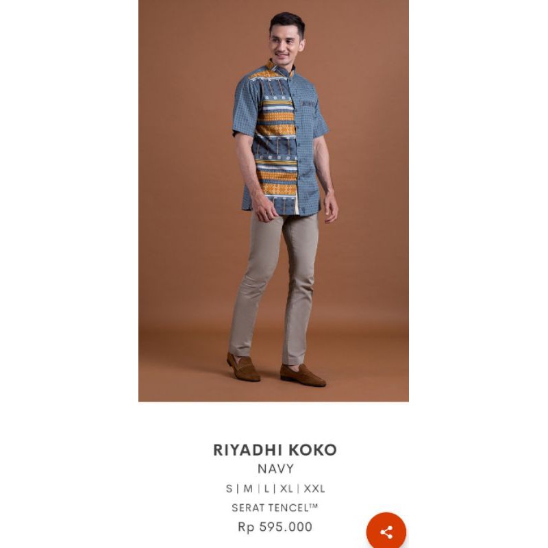 New Ria Miranda Danastri Riyadhi Koko Navy Size L