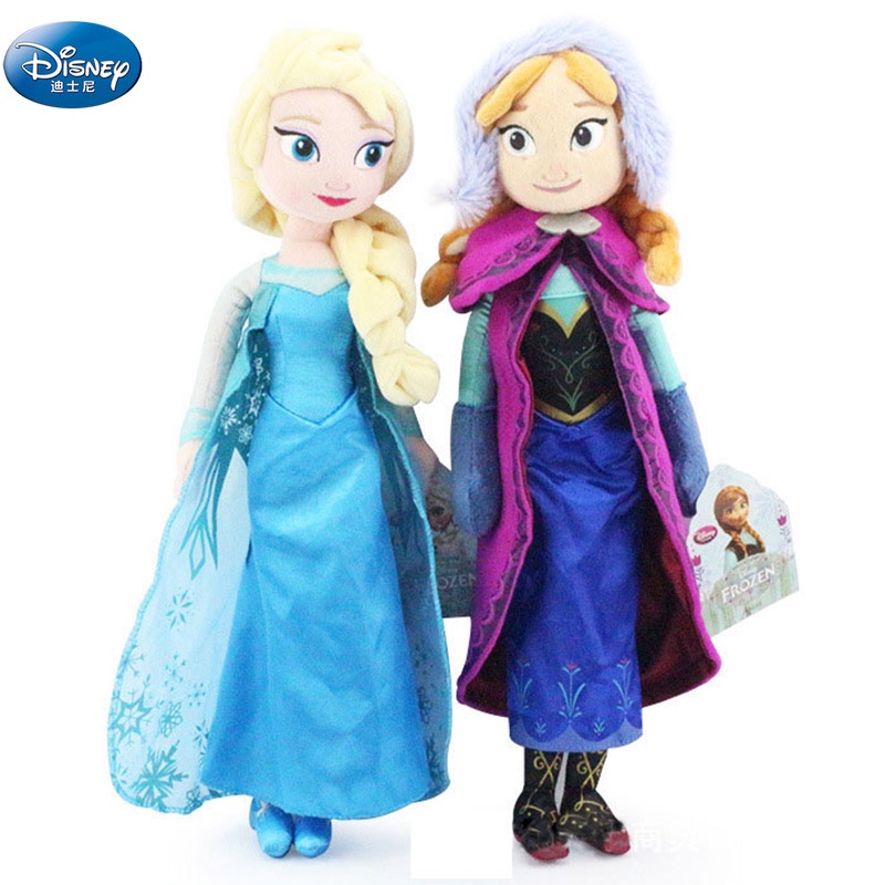 Mainan Boneka Plush Disney Frozen 2 Elsa Anna Olaf Ukuran 40 / 50CM Untuk Hadiah Anak