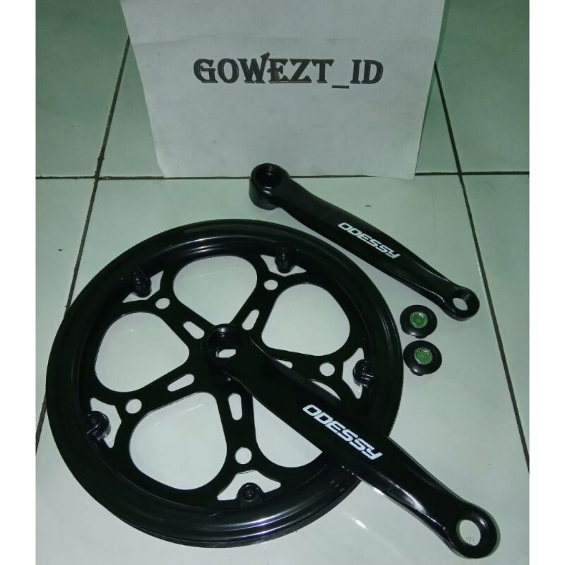 Gear Gir Crank Sepeda Lipat Minion ODESSY 52T Single Chainwheel Hitam | High Quality