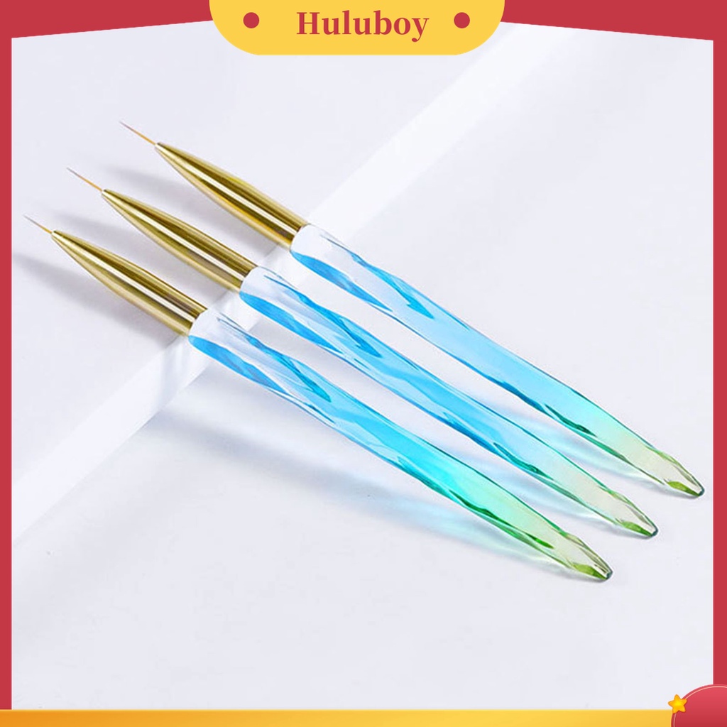 Huluboy Huluboy♡ Pen Liner Flexible Multifungsi Bahan Plastik Untuk Salon Nail Art