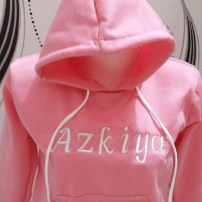 Sweater Hoodie Anak Custom Free Bordir Nama