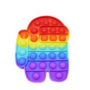 ✅COD FREEONG POP IT RAINBOW FIDGET TOY PUSH BUBBLE UNICORN LOVE KOTAK MAINAN VIRAL PENGHILANG STRESS-AMONG