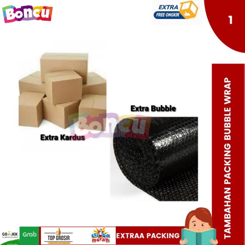 

EXTRA PACKING DUS / BUBLE WRAP UNTUK PENGAMAN/ EXTRA PACKING BEST SELLER