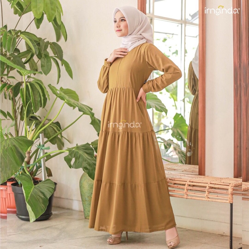 Gamis Polos Jasmine Ceruty Import Premium Dailydress