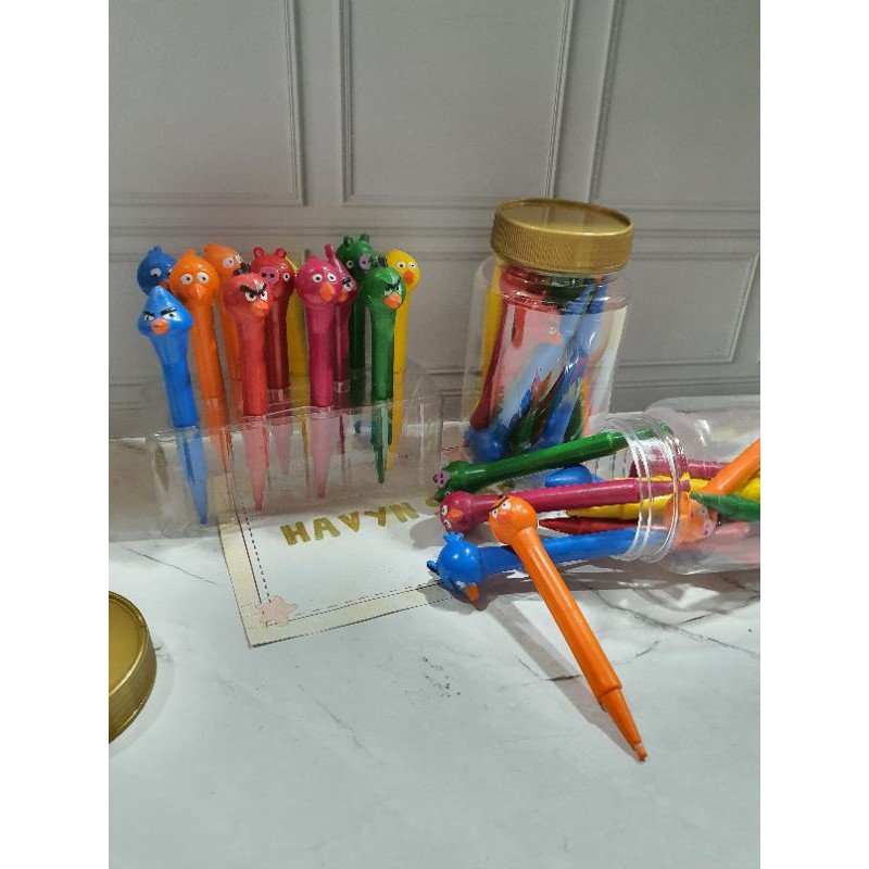 CRAYON 12 warna FANCY karakter lucu/krayon murah/oil pastels-2