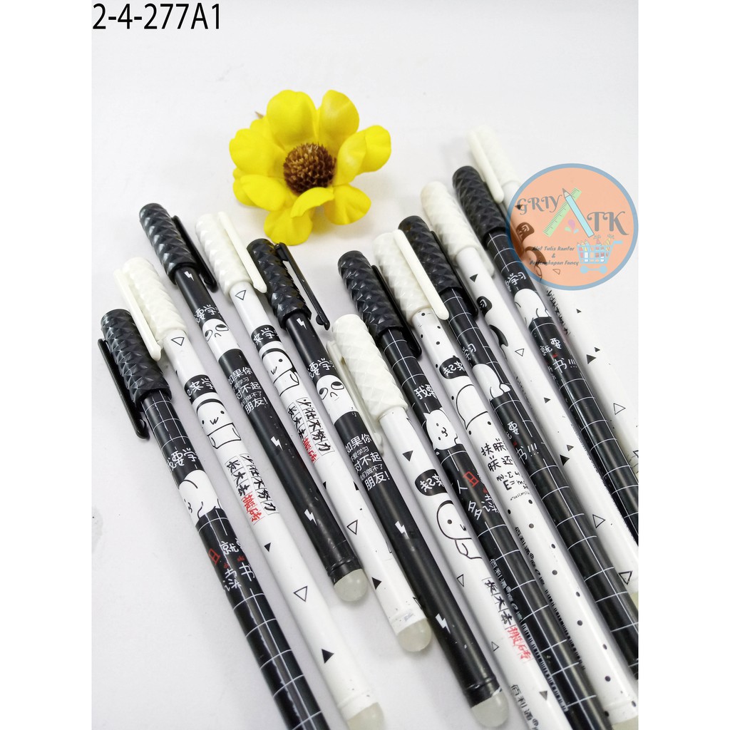

PULPEN PENA BOLPOIN MURAH GEL KARAKTER ISI HITAM SELUSIN