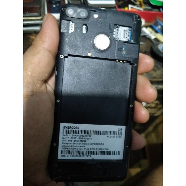 lcd saja hp Evercoss u6 tidak termasuk touchscreen