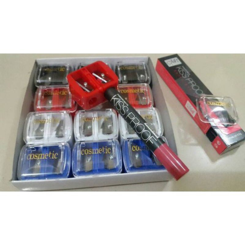 Serutan Kosmetik Rautan 2 in1 / Serutan Cosmetik / Serutan Pensil Alis