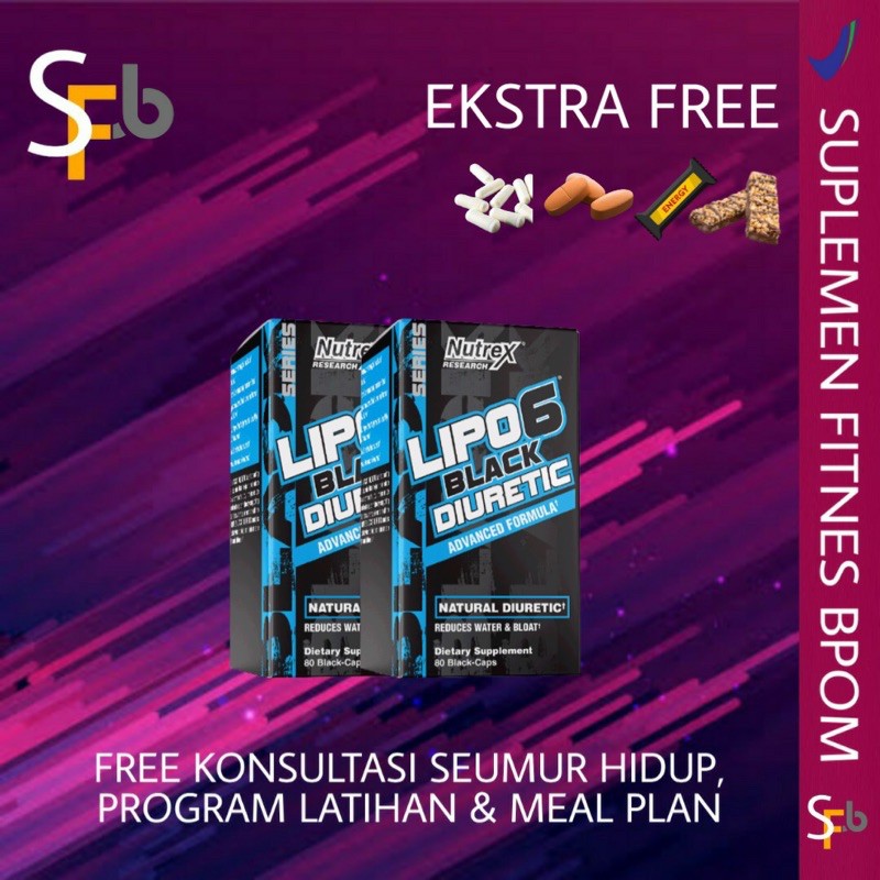 Nutrex Lipo6 Black DIURETIC FAT BURNER 80 CAPSULE THERMOGENIC FAT BURNER PEMBAKAR LEMAK WATER CUT