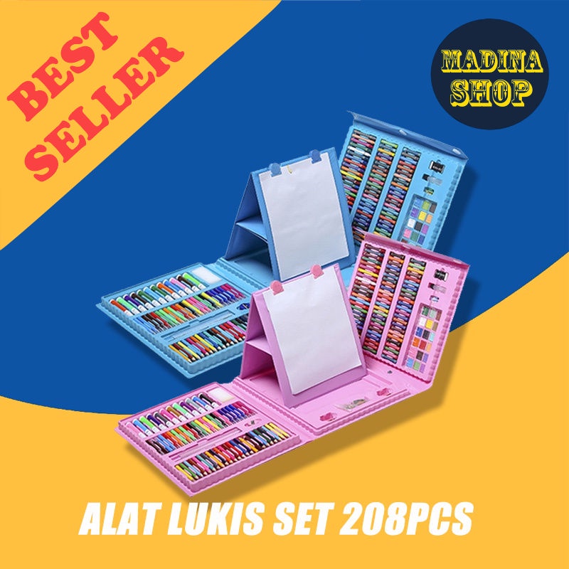 

Anak-anak Alat Menggambar Warna Set 208 Buah Spidol Pensil Warna Lukisan Cat Air Menggambar Set Perlengkapan
