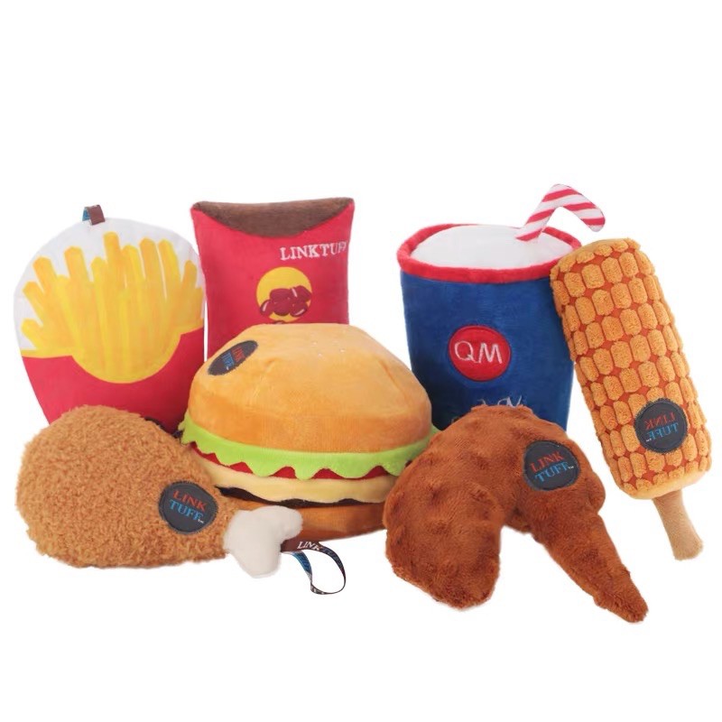 K9tuff USA DFC foodies squeaky toy bucket ( isi 7 pcs free ember)