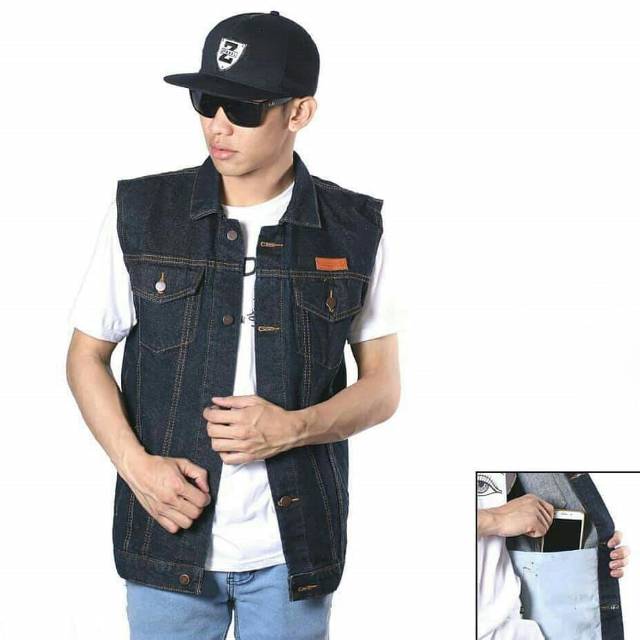 Jaket jeans rompi